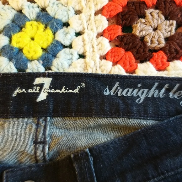 7 For All Mankind Women's Straight Leg Jeans. - Picture 5 of 7